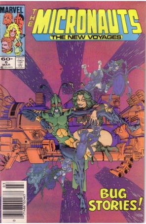 Micronauts (Vol. 2) 6 (Newsstand) published by Marvel with cover art by Michael Golden