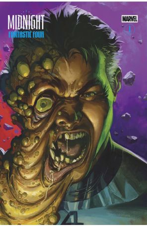 Midnight Fantastic Four 1C published by Marvel with cover art by Ben Harvey