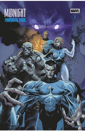 Midnight Fantastic Four 1H published by Marvel with cover art by Leinil Francis Yu