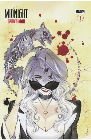 Midnight Spider-Man 1C published by Marvel with cover art by Peach Momoko