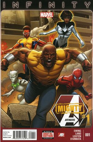 Mighty Avengers (2nd Series) 1 published by Marvel with cover art by Greg Land