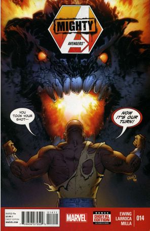 Mighty Avengers (2nd Series) 14 published by Marvel with cover art by Greg Land