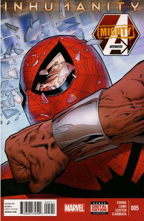 Mighty Avengers (2nd Series) 5 published by Marvel with cover art by Greg Land