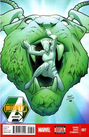 Mighty Avengers (2nd Series) 7 published by Marvel with cover art by Greg Land