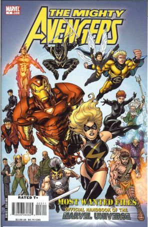 Mighty Avengers: Most Wanted Files 1 published by Marvel with cover art by Aaron Lopresti