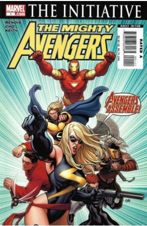 Mighty Avengers 1 published by Marvel with cover art by Frank Cho
