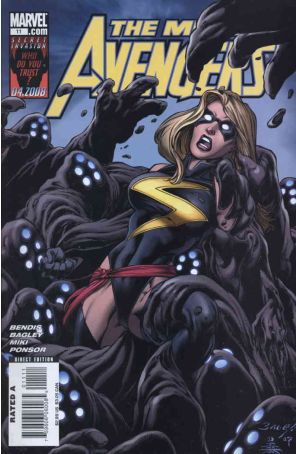 Mighty Avengers 11 published by Marvel with cover art by Mark Bagley