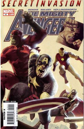 Mighty Avengers 12 published by Marvel with cover art by Marko Djurdjevic