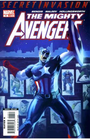 Mighty Avengers 13 published by Marvel with cover art by Marko Djurdjevic