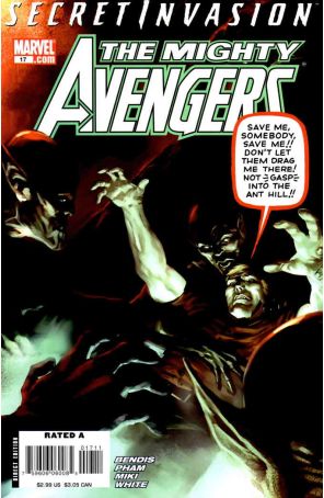 Mighty Avengers 17 published by Marvel with cover art by Aleski Briclot