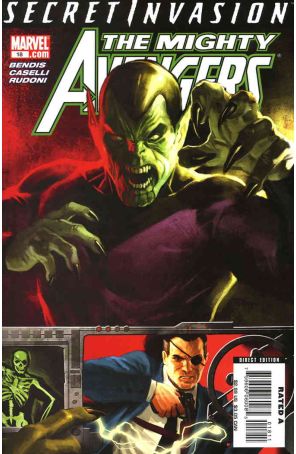 Mighty Avengers 18 published by Marvel with cover art by Marko Djurdjevic