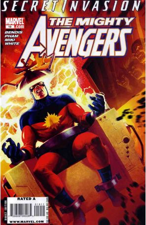 Mighty Avengers 19 published by Marvel with cover art by Marko Djurdjevic
