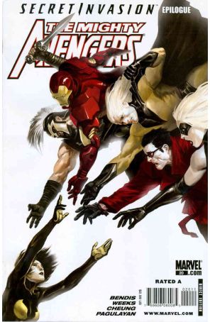 Mighty Avengers 20 published by Marvel with cover art by Marko Djurdjevic