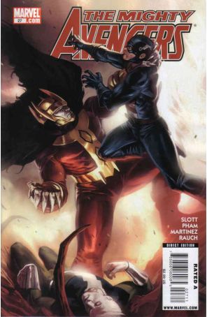 Mighty Avengers 27 published by Marvel with cover art by Marko Djurdjevic