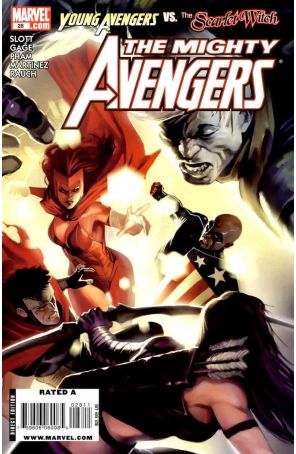 Mighty Avengers 28 published by Marvel with cover art by Marko Djurdjevic