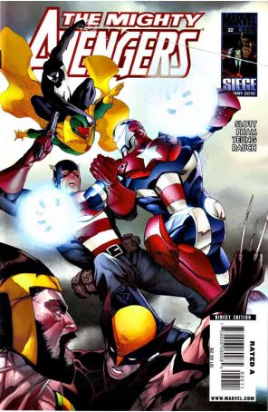 Mighty Avengers 32 published by Marvel with cover art by Khoi Pham