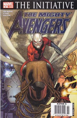 Mighty Avengers 5 (Newsstand) published by Marvel with cover art by Frank Cho