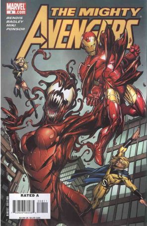 Mighty Avengers 8 published by Marvel with cover art by Mark Bagley