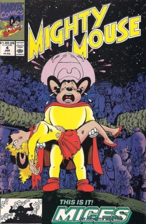 Mighty Mouse (Marvel) 4 published by Marvel with cover art by George Pérez