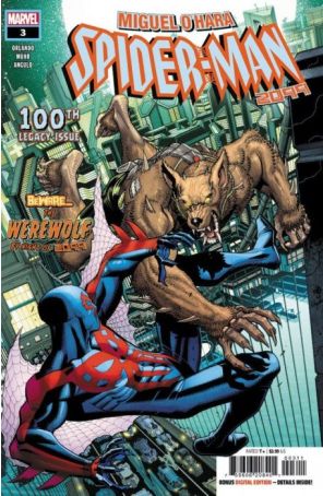 Miguel O'Hara-Spider-Man: 2099 3 published by Marvel with cover art by Mark Bagley