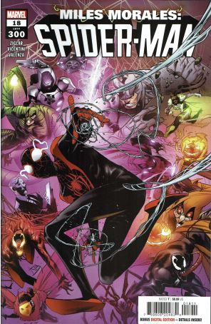 Miles Morales: Spider-Man (2nd Series) 18 published by Marvel with cover art by Federico Vicentini