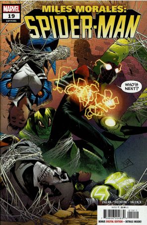 Miles Morales: Spider-Man (2nd Series) 19 published by Marvel with cover art by Federico Vicentini