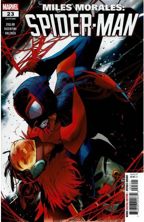 Miles Morales: Spider-Man (2nd Series) 23 published by Marvel with cover art by Federico Vicentini