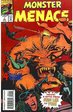 Monster Menace 1 published by Marvel with cover art by Kyle Baker