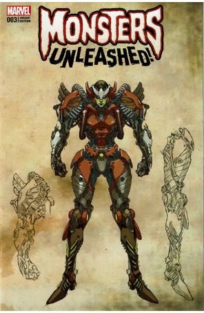 Monsters Unleashed (2nd Series) 3C published by Marvel with cover art by Greg Land