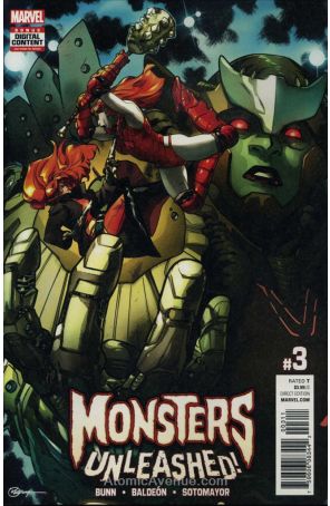 Monsters Unleashed (3rd Series) 3 published by Marvel with cover art by R. B. Silva