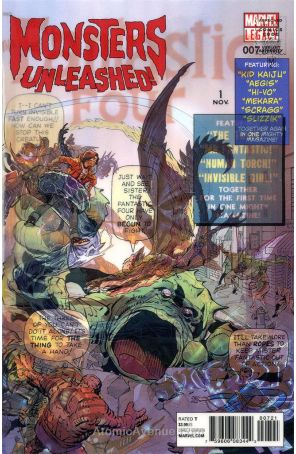 Monsters Unleashed (3rd Series) 7A published by Marvel with cover art by Dan Mora