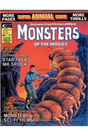 Monsters of the Movies Annual 1 published by Marvel with cover art by Gray Morrow