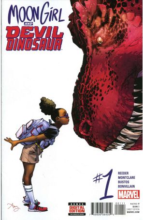 Moon Girl And Devil Dinosaur 1 published by Marvel with cover art by Amy Reeder
