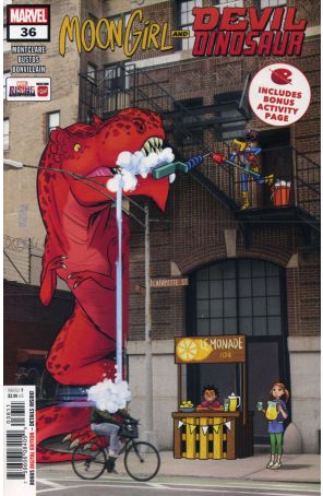 Moon Girl And Devil Dinosaur 36 published by Marvel with cover art by Natacha Bustos