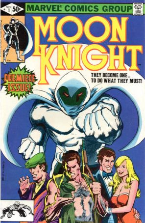 Moon Knight (1st Series) 1 published by Marvel with cover art by Bill Sienkiewicz