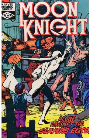 Moon Knight (1st Series) 18 published by Marvel with cover art by Bill Sienkiewicz