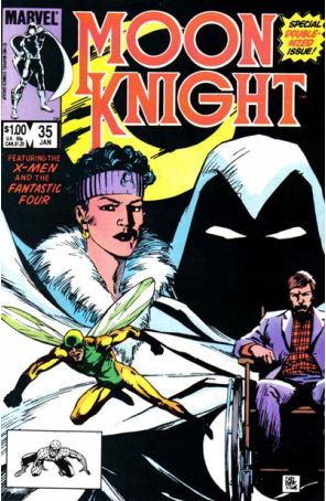 Moon Knight (1st Series) 35 published by Marvel with cover art by Carl Potts