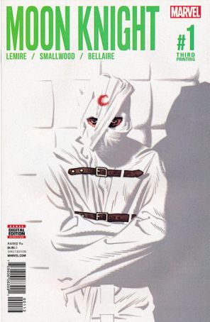 Moon Knight (8th Series) 1 (3rd) published by Marvel with cover art by Greg Smallwood