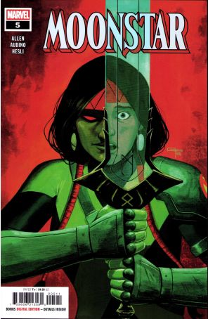 Moonstar 5 published by Marvel with cover art by Germán Peralta