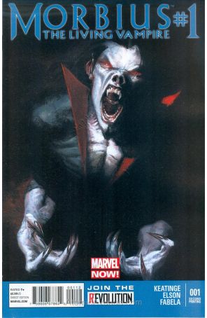 Morbius: The Living Vampire (2nd Series) 1 (2nd) published by Marvel with cover art by Gabriele Dell’Otto