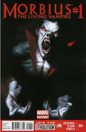 Morbius: The Living Vampire (2nd Series) 1 published by Marvel with cover art by Gabriele Dell’Otto