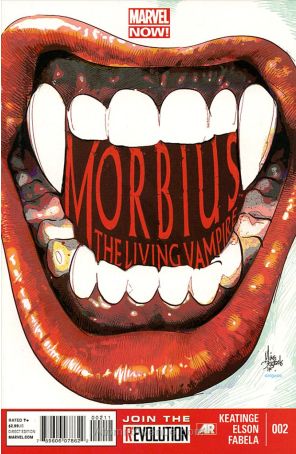 Morbius: The Living Vampire (2nd Series) 2 published by Marvel with cover art by Mike Deodato Jr.