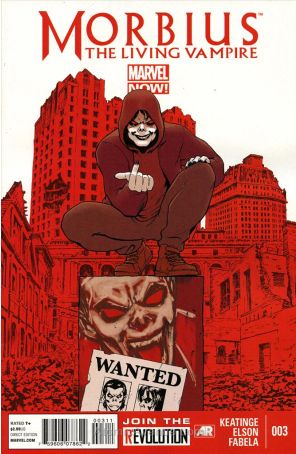 Morbius: The Living Vampire (2nd Series) 3 published by Marvel with cover art by David Lopez