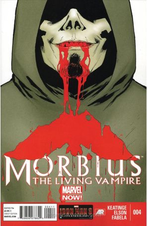 Morbius: The Living Vampire (2nd Series) 4 published by Marvel with cover art by David Lopez
