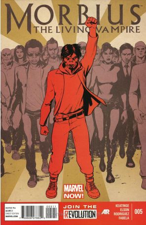 Morbius: The Living Vampire (2nd Series) 5 published by Marvel with cover art by David Lopez
