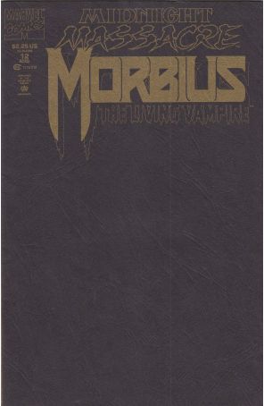 Morbius: The Living Vampire 12 (Newsstand) published by Marvel with cover art by Ron Wagner