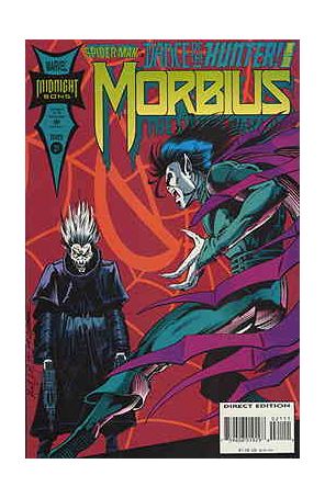 Morbius: The Living Vampire 21 (with card) published by Marvel with cover art by Nick J. Napolitano