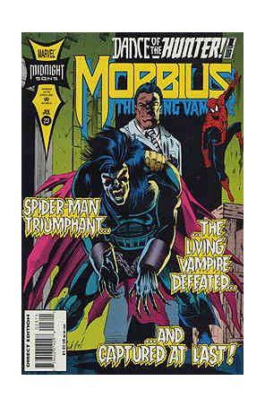 Morbius: The Living Vampire 23 published by Marvel with cover art by Nick J. Napolitano