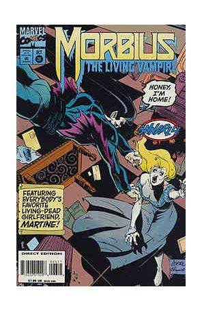 Morbius: The Living Vampire 26 published by Marvel with cover art by Craig Gilmore