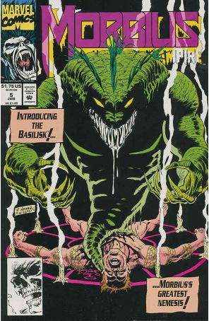 Morbius: The Living Vampire 5 published by Marvel with cover art by Ron Wagner